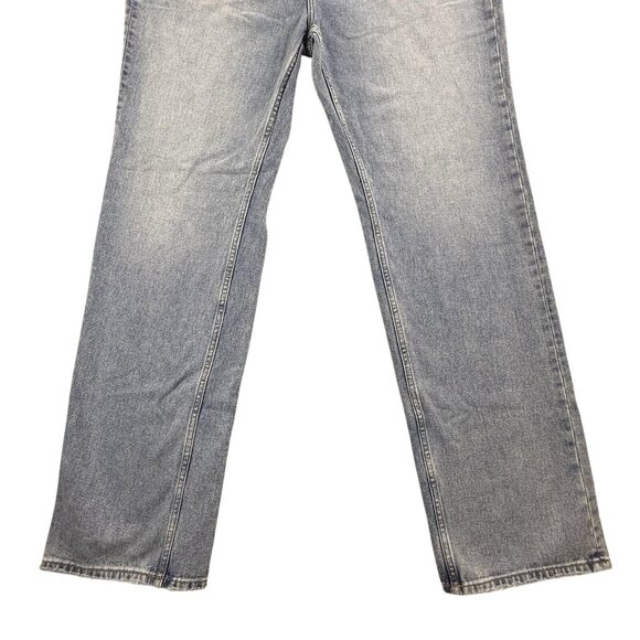 Cleo + Wolf Jeans Womens 38x36 Light Wash Ultra High Rise Ankle Straight Cotton - Picture 12 of 16